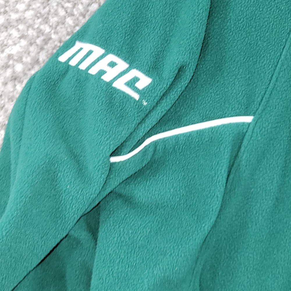 Adidas Climawarm Fleece Pullover Green Mac Eastern Michigan E Mens Medium Sporty View 4